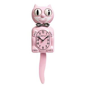 Retro Bubble Gum Pink Kitchen Edition Kit-Cat Klock Clock